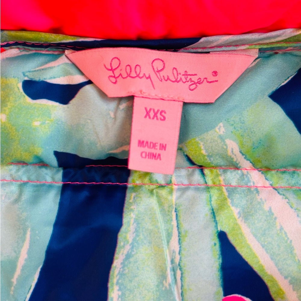 Lilly Pulitzer Elana Down Puffer Vest Sz XXS 🩷 - Picture 4 of 10